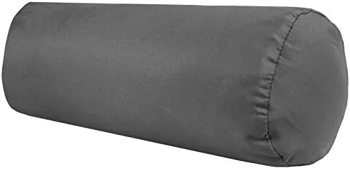 Bestlivings Nackenrolle 10x25cm (BxL) Bezug in der Farbe Anthrazit, in vielen vers. Farben