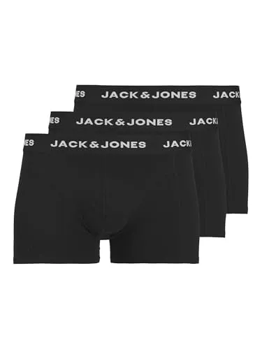 JACK & JONES Male Shorts 3er-Pack - Herren-Boxershorts im praktischen 3er-Pack, aus 95% Baumwolle für hohen Tragekomfort und 5% Elasthan für optimale Passform.