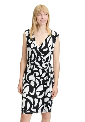 Vera Mont Damen Kleid 7066/4223 in Schwarz/Weiß, Größe 42 in schwarz von Vera Mont