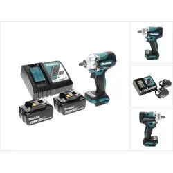Makita DTW 300 RT Akku Schlagschrauber 18 V - 330 Nm Leistung - Akkuschrauber mit 330 Nm Drehmoment, 2 leistungsstarken 5,0 Ah Akkus und schnellem Ladegerät. Ideal für anspruchsvolle Anwendungen.
