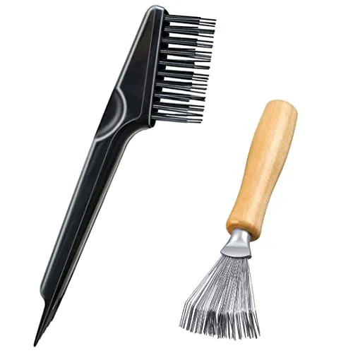 2er Pack Haarbürsten Reiniger | Bürstenreiniger | Hair Brush Cleaner | zum Entfernen von Haaren aus Haarbürsten und Kämmen | für eine gründliche Reinigung | perfekt für unterwegs