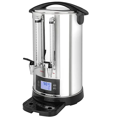 Caytime Teemaschine D30 - Digitaler Teeautomat, isoliert mit Doppelwand - Samowar, Semaver 30 Liter