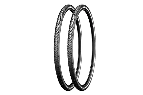 Michelin Fahrradreifen 28 Zoll Protek Cross - 2 Stück - Fahrradreifen mit Pannenschutz, ideal für sicheres Fahren und optimalen Grip, ausgestattet mit Reflexstreifen für bessere Sichtbarkeit.