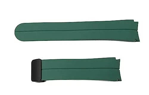 System-S Armband 20 mm aus Silikon für Samsung Galaxy Watch 5 4 Smartwatch in Grün