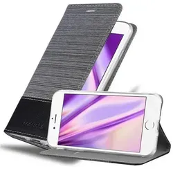 Cadorabo Hülle für Apple iPhone 6 / 6S Schutzhülle in Grau Handy Hülle Etui Book Case Cover
