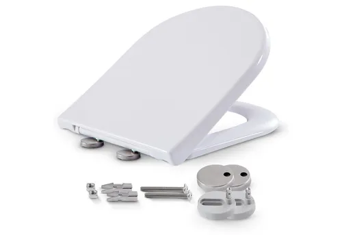 Arebos WC-Sitz Toilettendeckel mit Absenkautomatik Klodeckel Toilettensitz