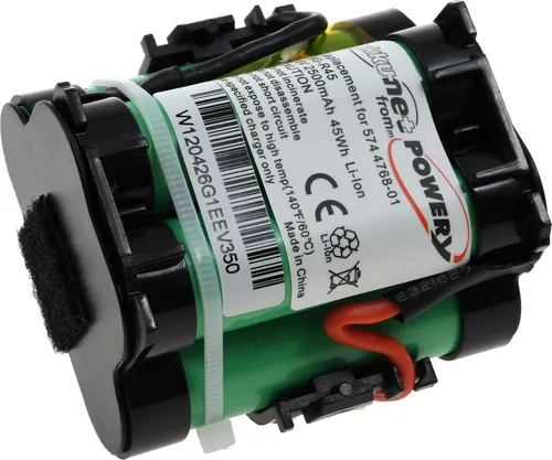 Powery XXL-Akku für Gardena R40Li - 2500 mAh Leistung - Zubehör für Elektrowerkzeug mit leistungsstarkem 2500 mAh Li-Ion Akku für lange Laufzeiten und zuverlässige Leistung beim Rasenmähen.