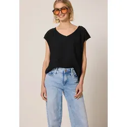 Street One Studio Damen Blusenshirt V-Neck mit Spitze