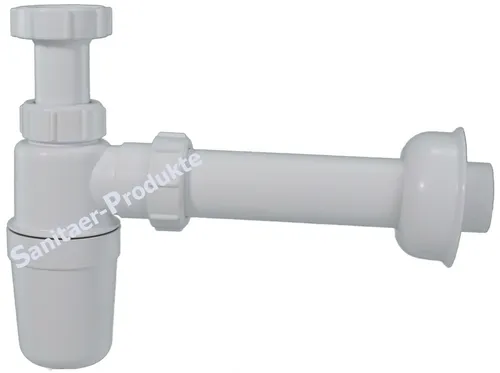 Spüle Siphon 6/4'' Ø40mm Geruchsverschluss Kunststoff Flaschensiphon Sifon Küche
