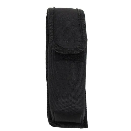 MFH Taschenlampenholster aus Nylon 23 x 5,5 x 3,5 cm Holster Lampenetui (Schwarz)