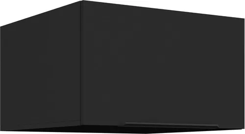 Küchen-Preisbombe Hochschrank Aufsatzschrank 60 cm SIENA Schwarz - Hochschrank-Aufsatzschrank in 60 cm, ideal für Küchenmodelle SIENA, MONZA und ARONA. Hochwertige Verarbeitung in Schwarz matt, bietet zusätzlichen Stauraum mit einer Klappe.