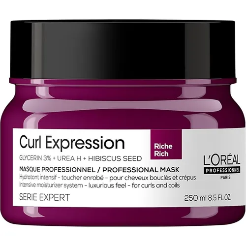 L'Oreal Professionnel Série Expert Curl Expression Haarkur - Haarkur für lockiges Haar, 250 ml, definiert und pflegt Locken für mehr Sprungkraft und Glanz.