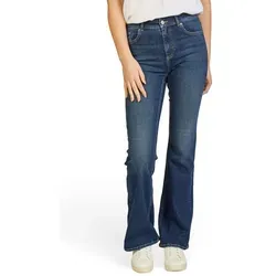 ONLY Schlagjeans Damen Jeanshose ONLBLUSH Flared Fit Bootcut Denimhose mit Stretch blau XXL/32