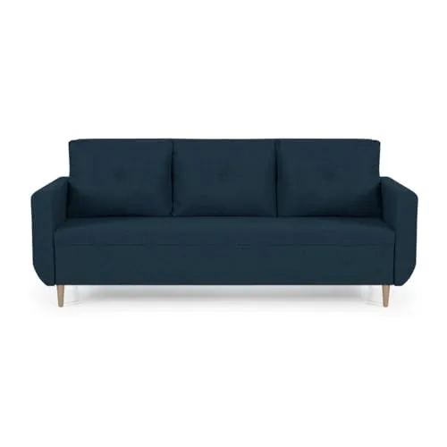 SENTO TRADE Schlaffsofa 3-Sitzer, Doro (Marineblau)