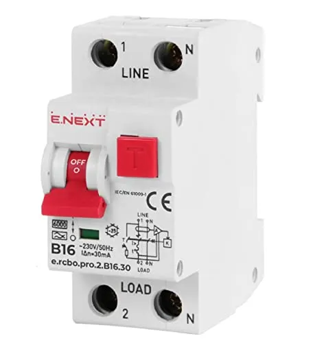 FI/LS-Schalter RCBO B 16A 30mA Typ A