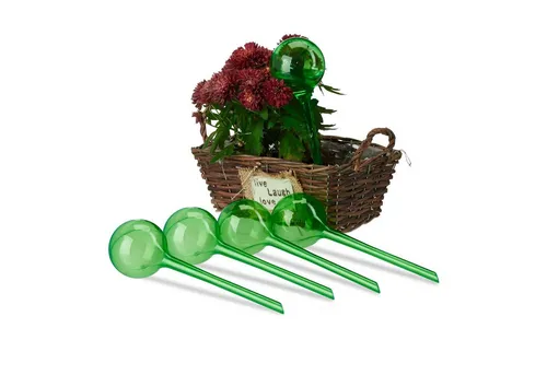 relaxdays Tropfer Bewässerungskugeln 5er Set, grün von Relaxdays