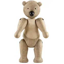 Kay Bojesen Bär klein eiche/ahorn - Figuren & Skulpturen, handgefertigter Holzbär aus Eichen- und Ahornholz mit beweglichen Gelenken – ein zeitloses Geschenk für Liebhaber einzigartiger Holzkunst.