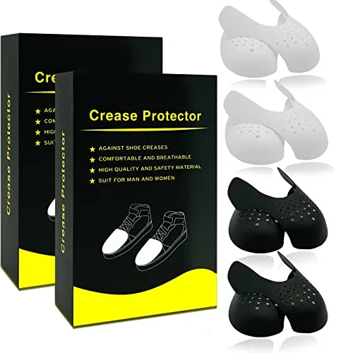 Paar Anti Falten Schuhe Schutz, Atmungsaktiv Crease Protector, Anti Knick Schuhe, Sneaker Shield für Herren und Damen, Schuhe Knickschutz, Verhindern Turnschuhe Schuhe Falte Vertiefung (40-47) 4