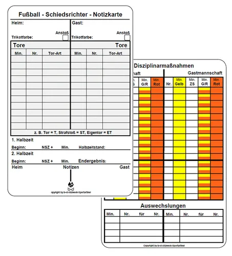 Trainer- & Schiedsrichterausrüstung von b+d Sportartikel