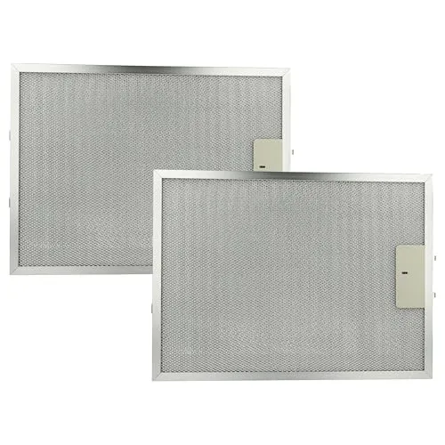 vhbw 2x Filter Metallfettfilter Ersatz für AEG 4055107017, 50273708003 für Dunstabzugshaube - 38 x 28,3 x 0,9 cm, Metall