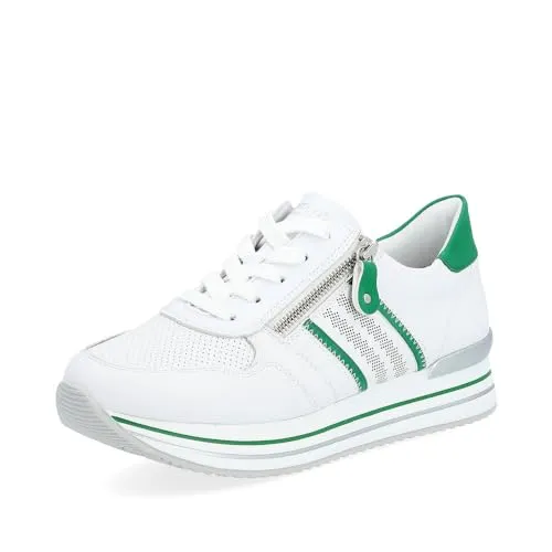 Remonte Damen Low-Top Sneaker D1318 - Damen-Sneaker mit herausnehmbarer Innensohle für individuellen Komfort und optimale Passform, ideal für Freizeit und Alltag.