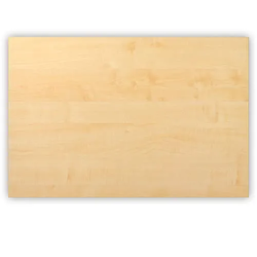 Bümö Tischplatte 120x80 cm in Ahorn, Schreibtischplatte aus Holz, Holzplatte, Spanplatte Kratzfest beschichtet, ABS-Kante, 120 kg Tragkraft für DIY Homeoffice Schreibtisch & mehr