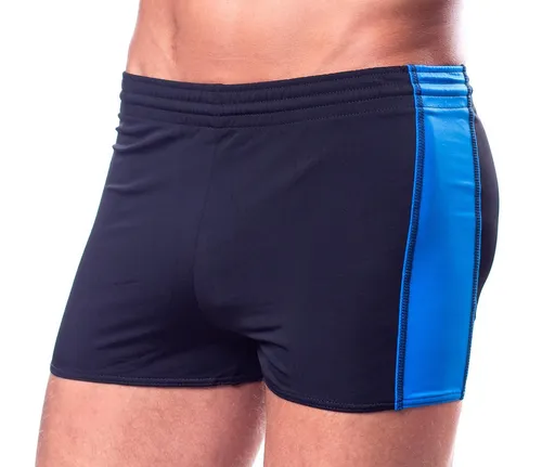 Aquarti Herren Badehose 8XL mit Kordelzug – Blau/Schwarz - Bequeme Badehose in stilvollem Blau und Schwarz, ideal für den Strand. Der Gummibund sorgt für perfekten Sitz und hohen Tragekomfort.