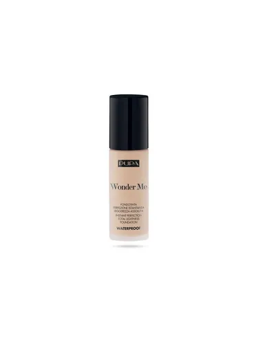 Pupa Fluid Foundation Waterproof Wonder Me (010 Porcelain Neutral) - Make-up für sofortige Perfektion und Leichtigkeit, wasser- und feuchtigkeitsbeständig, ideal für ein makelloses Finish den ganzen Tag.