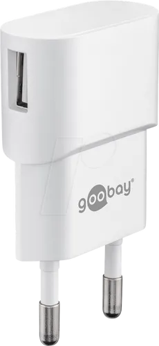 GOOBAY 44948 - USB-Ladegerät, 5 V, 1000 mA, weiß