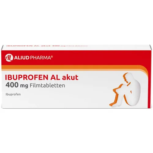 Ibuprofen Al Akut 400mg Filmtabletten - 10 ST - Praktische Filmtabletten mit bewährtem Wirkstoff für schnelle Linderung bei leichten bis mäßig starken Schmerzen. Ideal für den täglichen Einsatz.