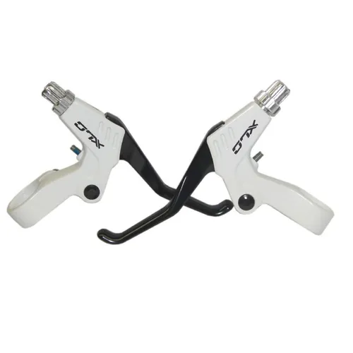 XLC Bremshebel Set BL-V01 schwarz/weiß für V-Brake rechts/links Fahrrad Bremse