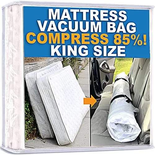 Homie Matratzen-Vakuumbeutel, verschließbarer Beutel für Memory Foam- oder Federkernmatratzen, Kompression und Lagerung für Umzug und Rückgabe (King)