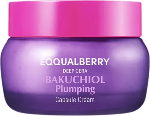 EQQUALBERRY Bakuchiol Plumping Capsule Cream – 50 ml straffende Creme