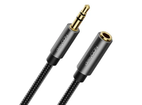 deleyCON deleyCON 3m Aux Kabel 3,5mm Audio Klinkenkabel Stereo Audio-Kabel