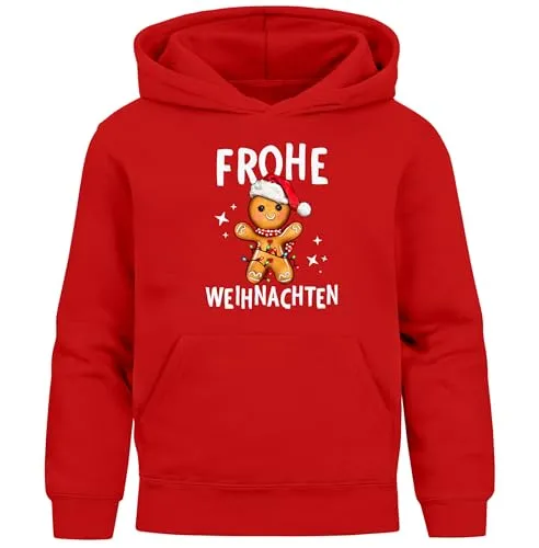 MoonWorks® Kinder Hoodie Weihnachten Pullover mit lustigen Motiven Rot 164 - Der perfekte Weihnachtshoodie für Kinder! Mit fröhlichen Dabbing XMAS-Motiven ist dieser Kapuzenpullover ein tolles Geschenk und hält kleine Abenteurer warm. Ideal für festliche Anlässe und gemütliche Tage!