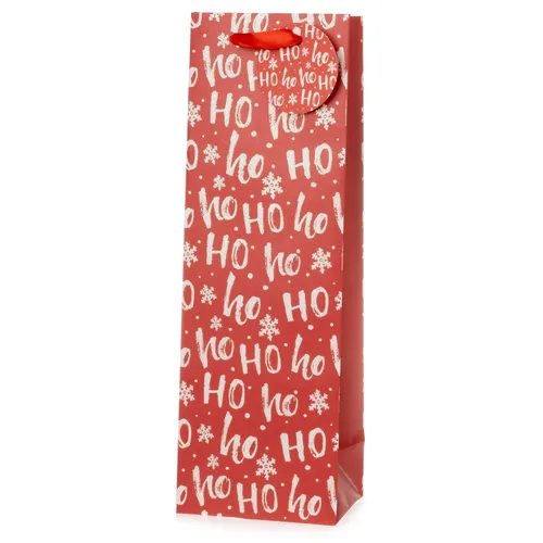 Flaschentüte Weihnachten 12 x 9 x 36 cm(B/T/H) Weintüte Geschenktasche Wein 12 x