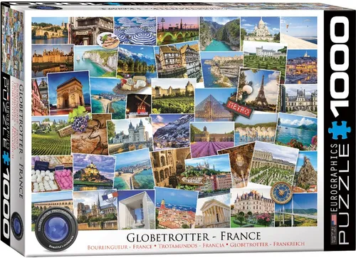 EUROGRAPHICS PUZZLE GLOBETROTTER FRANKREICH 1000 TEILE