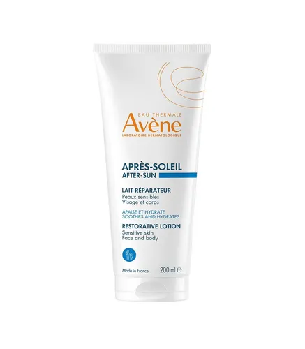 Avene After-sun Repair Lotion 200 ml - Beruhigende Feuchtigkeitspflege für empfindliche Haut nach dem Sonnenbad, ideal für die ganze Familie