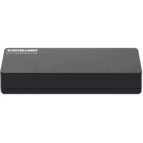 Intellinet Desktop 8-Port Fast Ethernet Switch schwarz