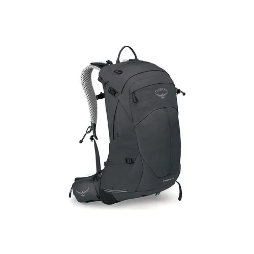 Osprey Stratos 24 Wanderrucksack für Männer - Tunnel Vision Grey - Rucksack mit integrierter Regenhülle, ideal für Outdoor-Abenteuer. Innovative Stow-on-the-Go-Befestigung für Trekkingstöcke und elastische Seitentaschen für Flaschen.