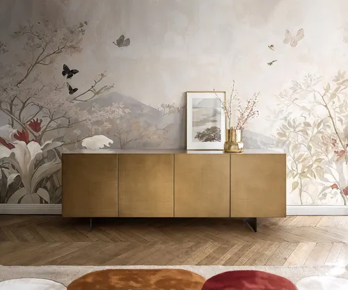 DELIFE Sideboard Aira 200 cm in Metallic Gold in gold von Delife