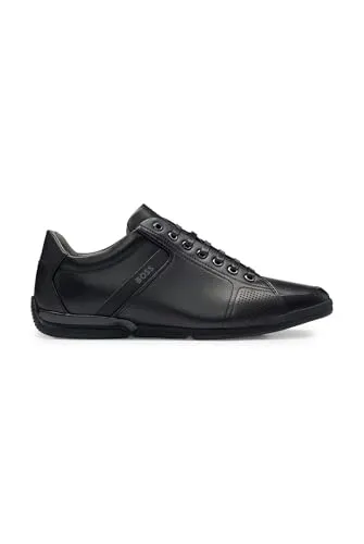 BOSS Men Saturn_Lowp_lux4 A_N Sneaker Black 47 EU in schwarz von BOSS