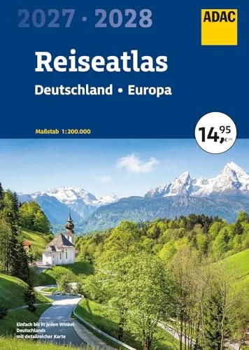 ADAC Reiseatlas 2027/2028 Deutschland 1:200.000, Europa 1:4,5 Mio.