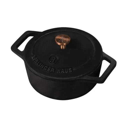 Berlinger Haus - BH/6490 - Mini -Topf, 12 cm, Gusseisen, Matt Black