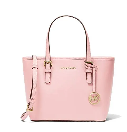 Michael Kors XS Carry All Jet Set Travel Handtasche - Elegante Handtasche von Michael Kors in Powder Blush, ideal für Reisen und den Alltag. Stilvolles Design und praktische Größe für Ihre Essentials.