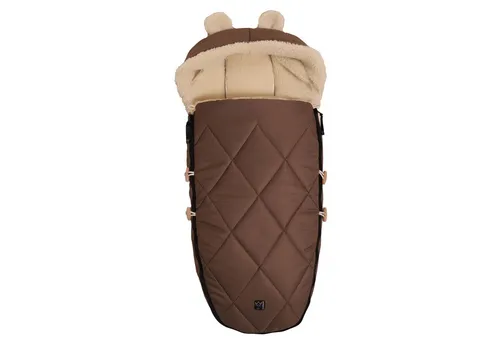 Kaiser Fußsack XL Ears Wool für Kinderwagen - Der hochwertige Fußsack für Kinderwagen bietet optimalen Schutz mit wind- und wasserabweisendem Außenstoff. Ideal für Kinder von 6-36 Monaten, sorgt er für Komfort und Sicherheit bei jedem Wetter.