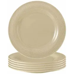 Seltmann Weiden Beat Color Glaze Speiseteller 6er Set in beige von Seltmann Weiden