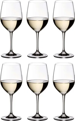 RIEDEL Serie VINUM Chardonnay/Viognier 350 ml - 6 Stück Value Pack - Transparentes Weißweinglas-Set, ideal für Weinliebhaber und perfekte Genussmomente.
