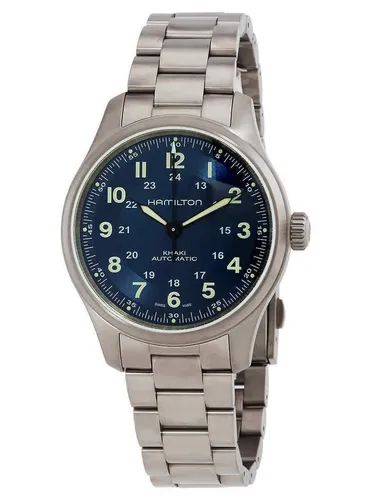 Hamilton Khaki Field Titan Herrenuhr mit Blauem Zifferblatt von Hamilton
