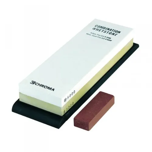 Chroma Schleifstein ST-3/8 - Messerschärfer mit feinster Körnung für optimale Schärfe und Langlebigkeit Ihrer Küchenmesser.